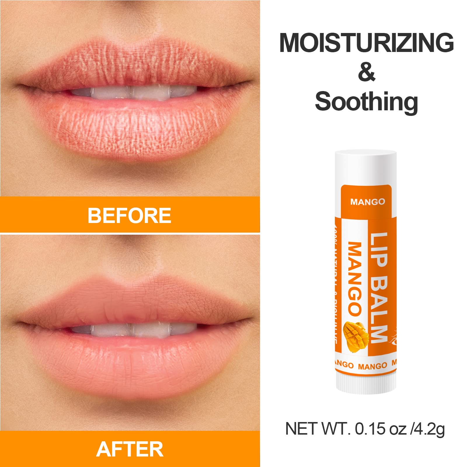 Yopela lip balm enriched with coconut oil and vitamin E