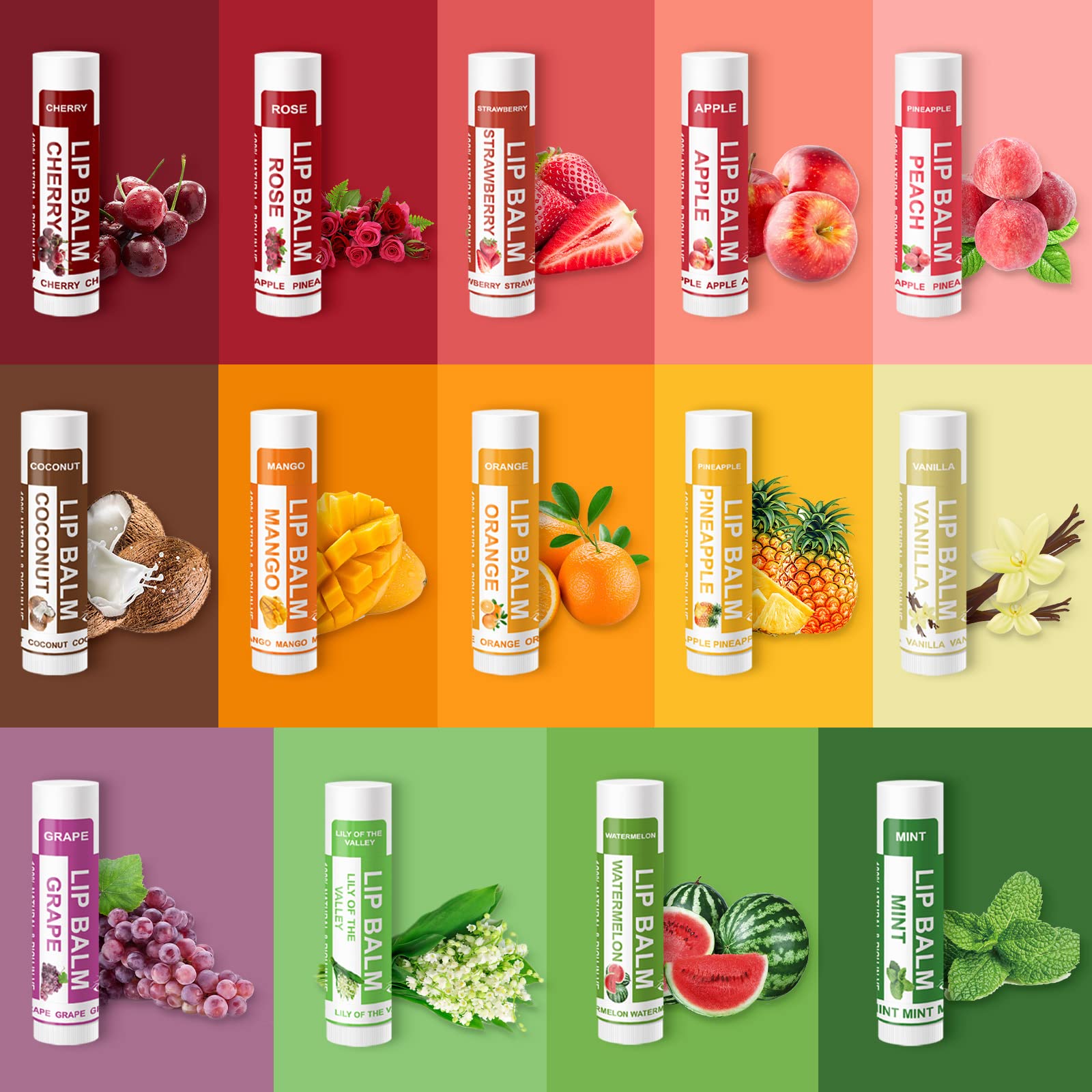 Yopela lip balm ingredients highlight with natural beeswax and coconut oil