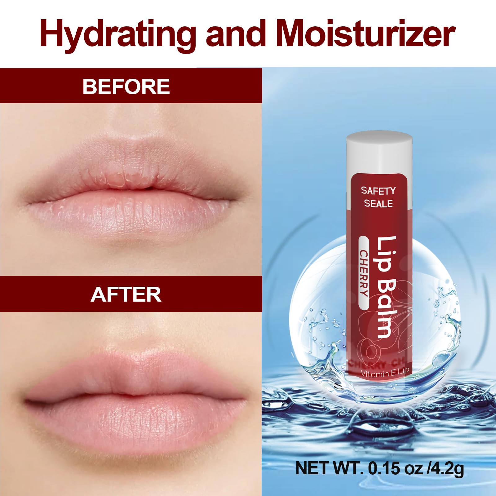 Yopela lip balm with nourishing oils and shea butter for dry lips