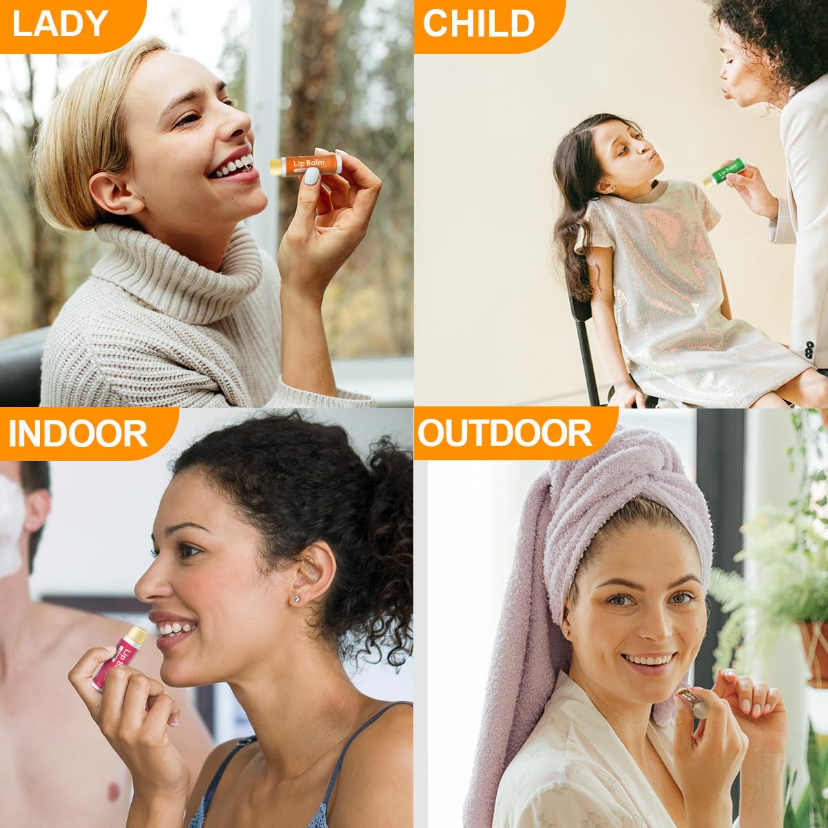 Yopela lip balm gentle for sensitive lips and all ages