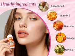 Yopela mango flavor lip balm close-up with tropical care