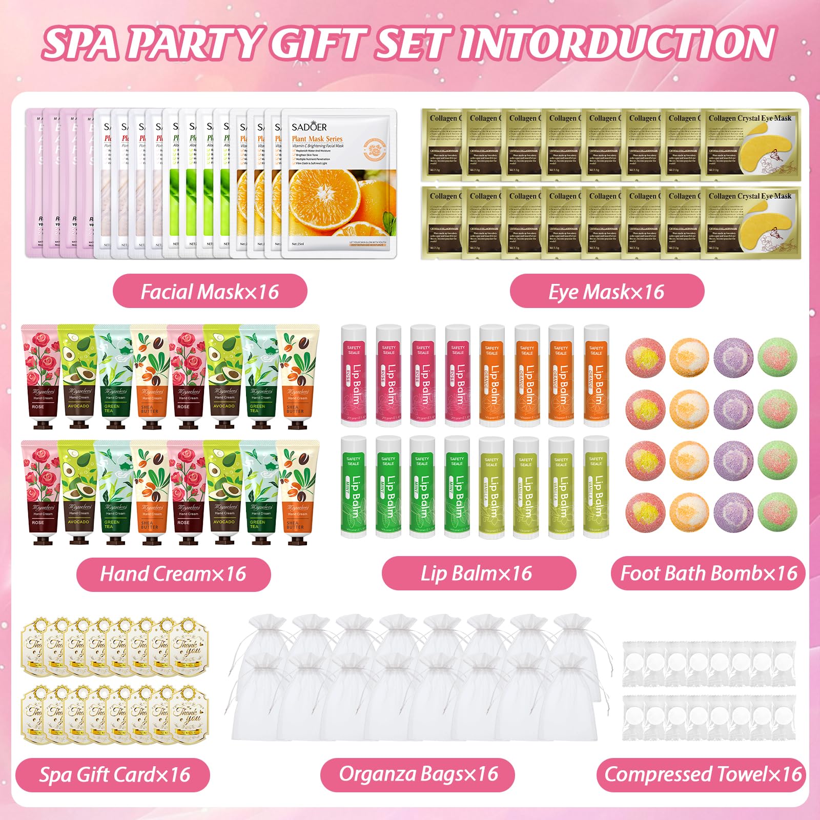 Yopela spa kit foot bath bombs creating a relaxing at-home spa moment.