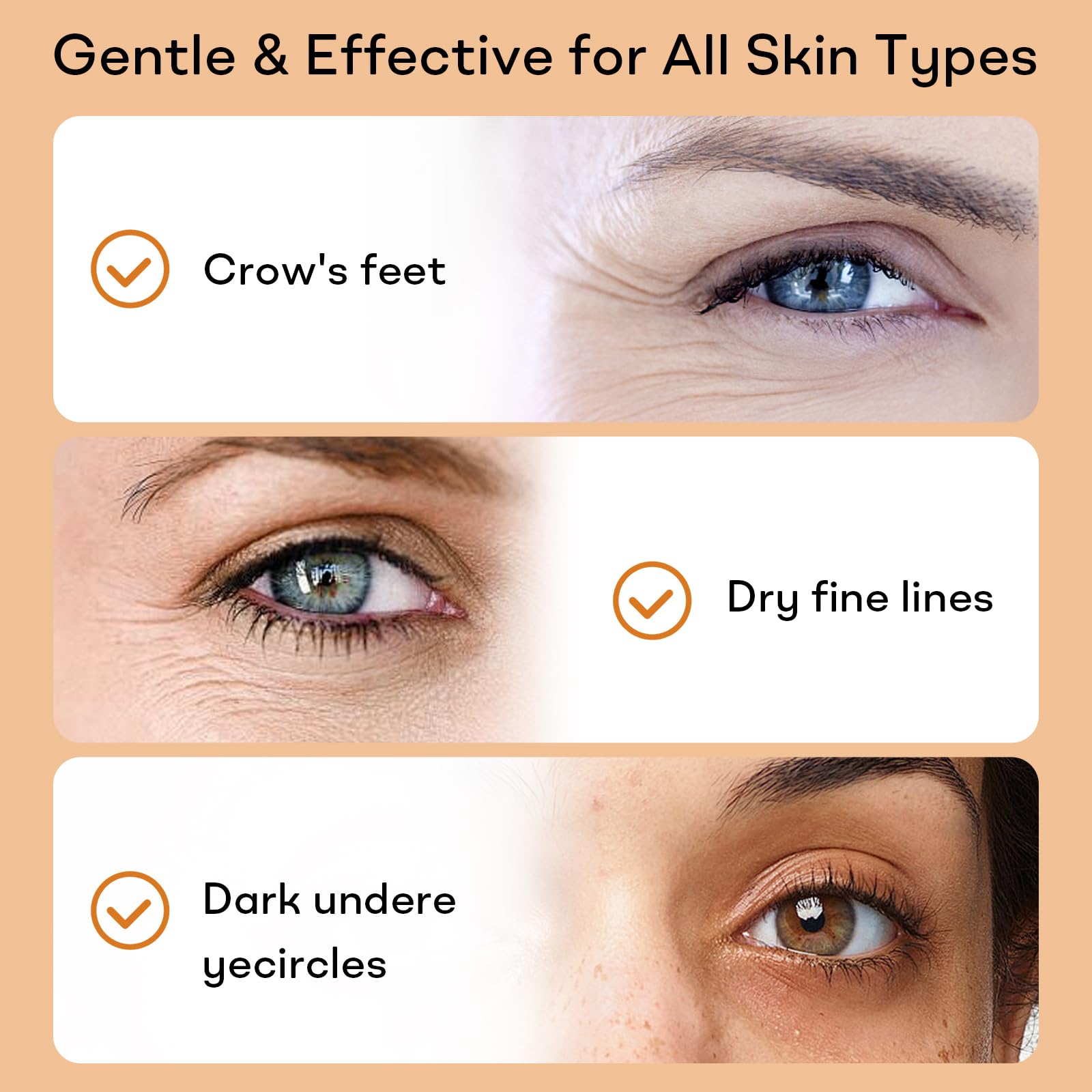 YoPoll Instant Eye Lift Cream jar showcases vitamin E for nourishing care.