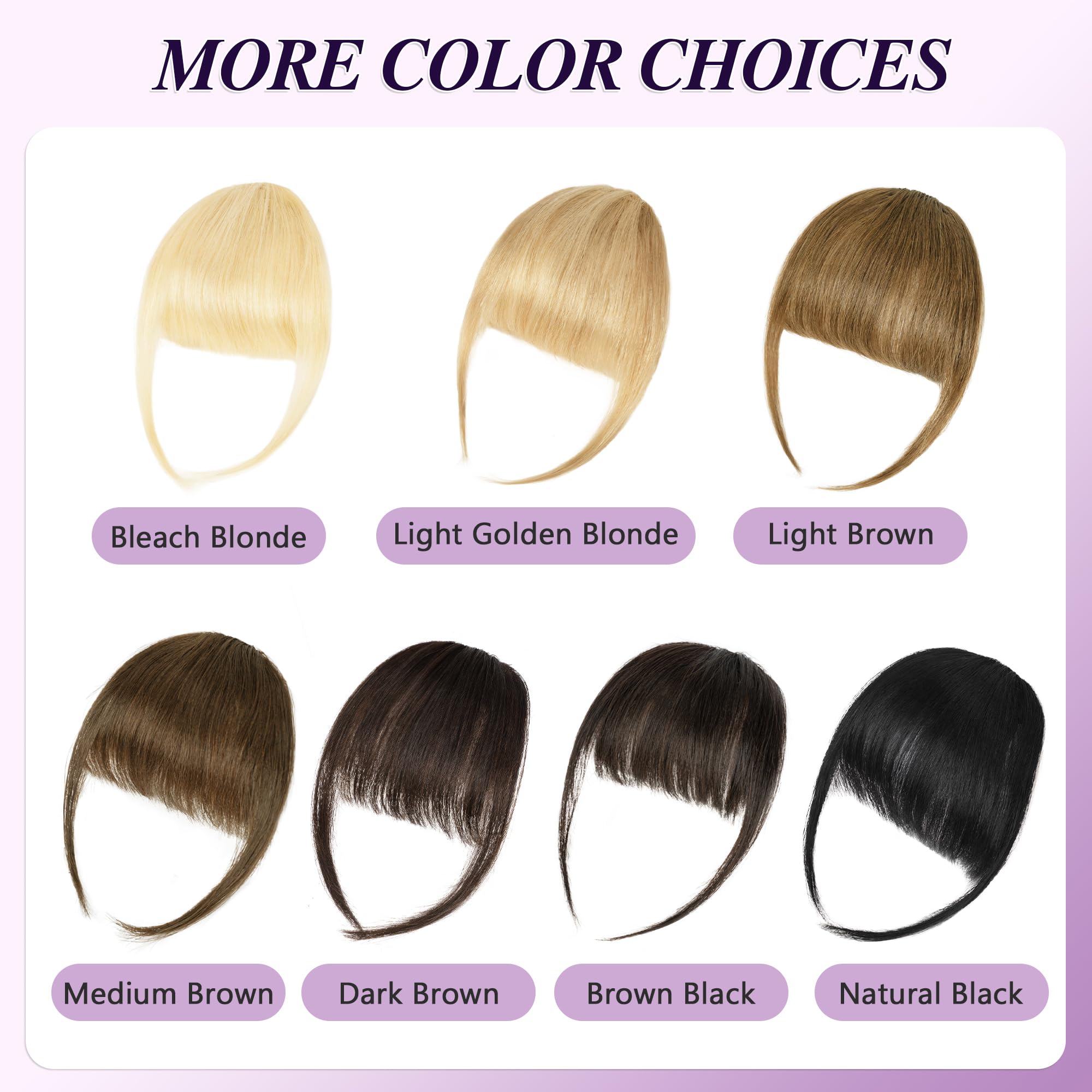 Yorda Bangs Hair Clip flat clip design for comfort