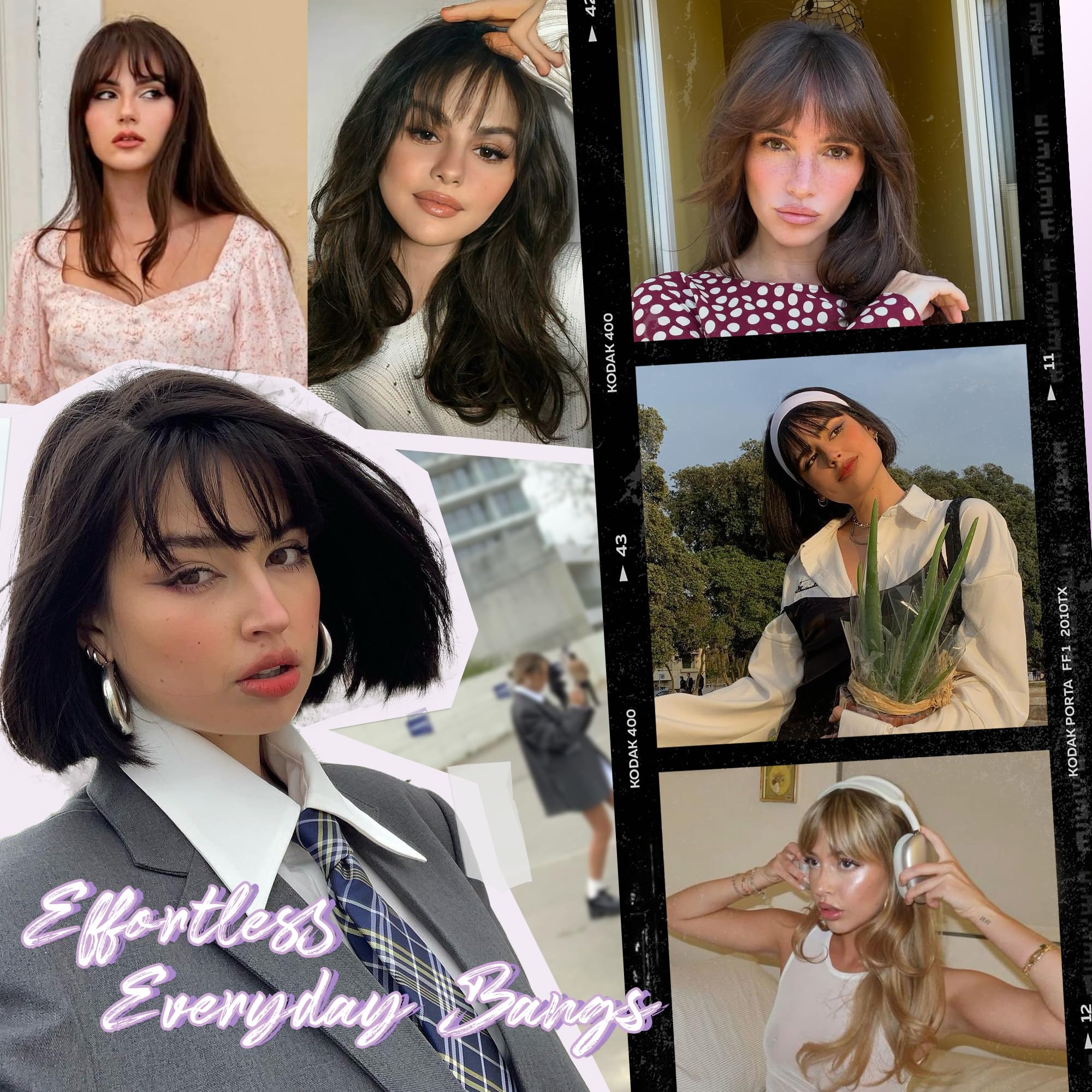 Yorda Bangs Hair Clip styling options for curling or straightening