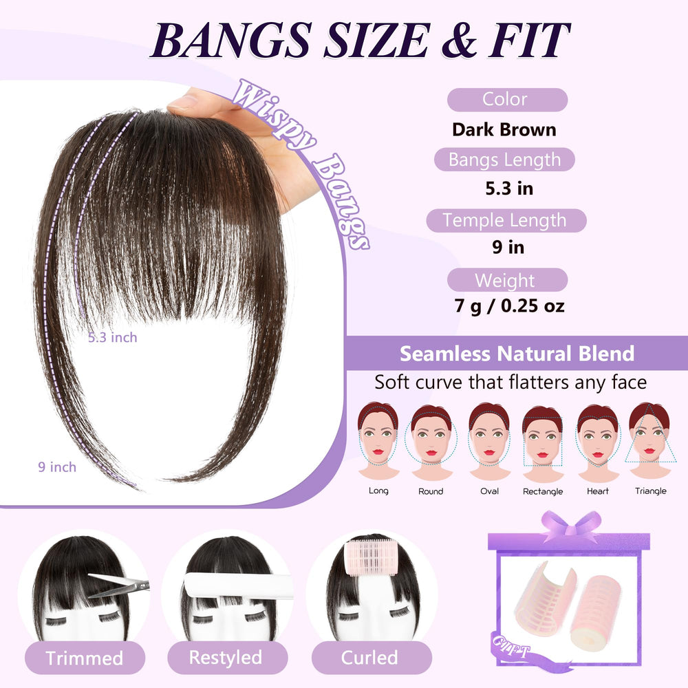 Yorda Bangs Hair Clip wispy fringe for effortless styling