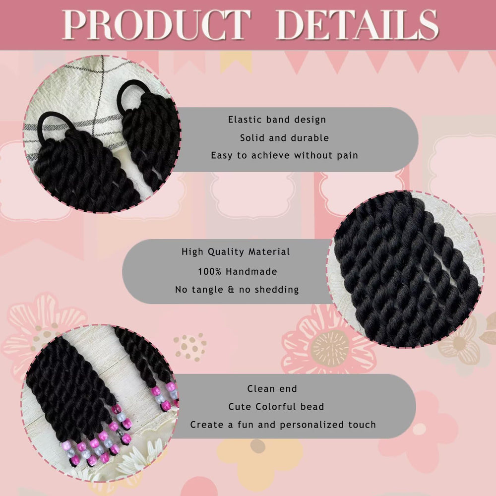 YOROSTAR protective ponytail beads keep hair neat during play.
