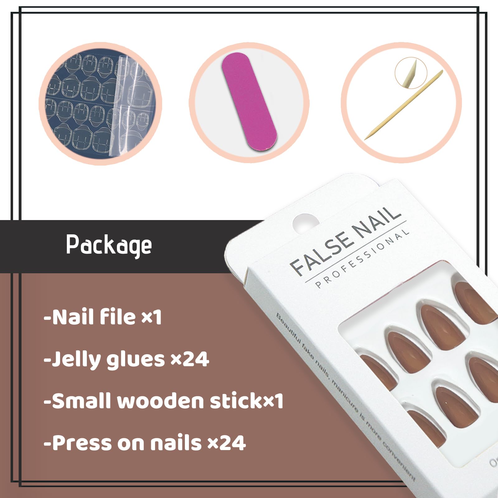 YOSOMK 12 sizes divided nails ensuring a precise fit