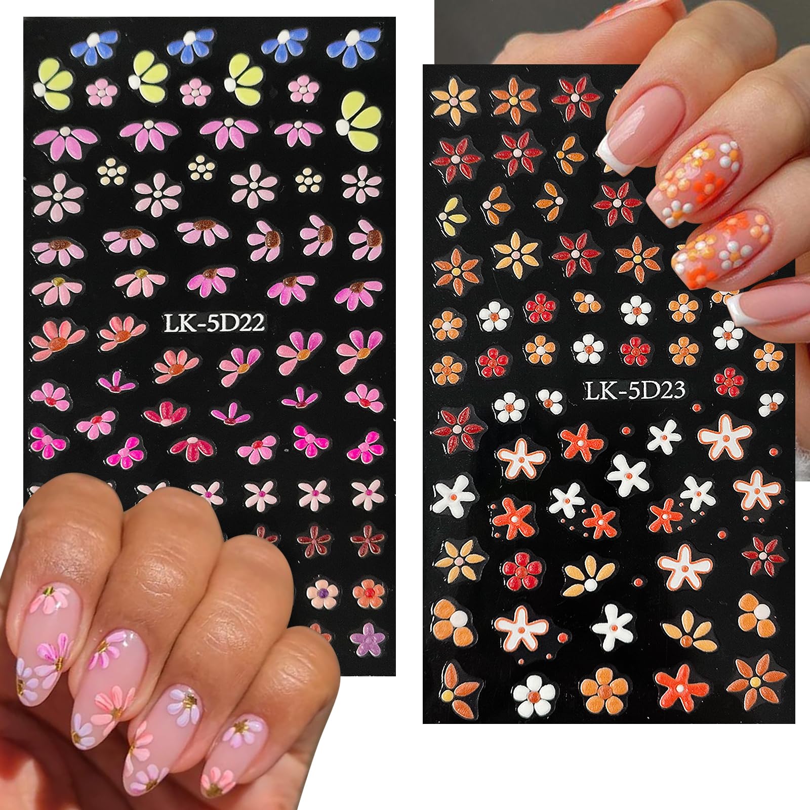 YOSOMMK eco-friendly nail stickers safe for natural nails.