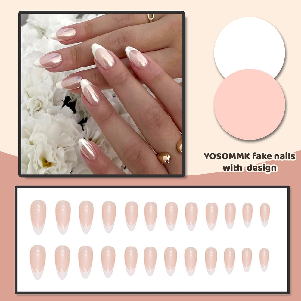YOSOMMK glue-on nails deliver fast, mess-free application and lasting hold.
