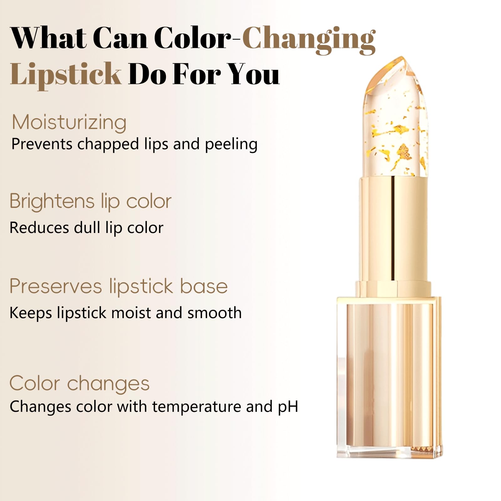 YOTOCK gold-tube compact design fits easily in a clutch.