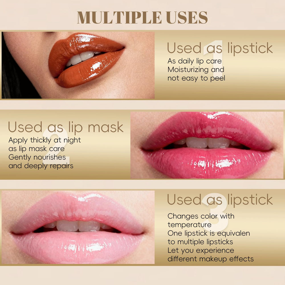YOTOCK lipstick provides long-lasting moisture through busy days.