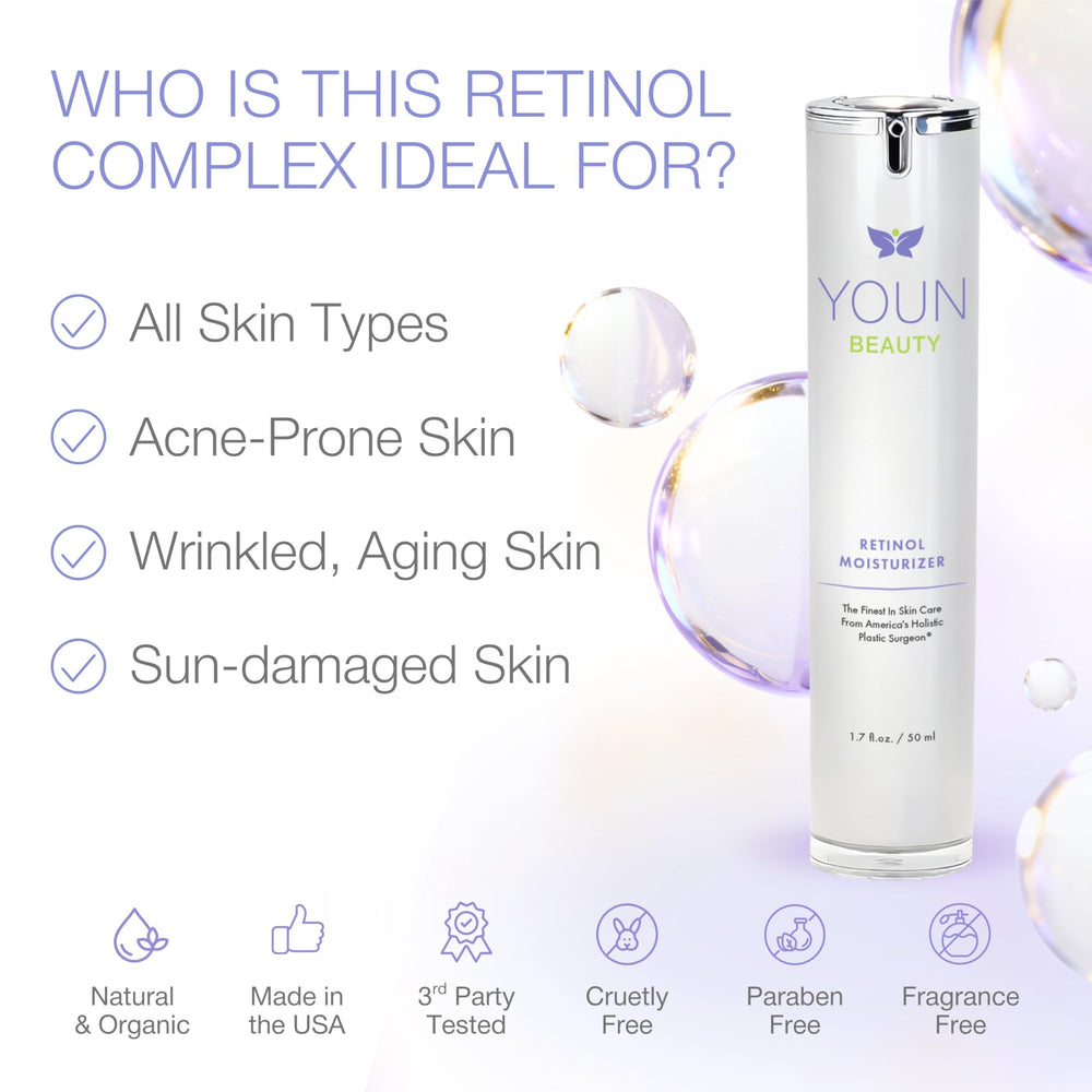Swirl texture of YOUN Beauty Retinol Night Cream under soft lighting.