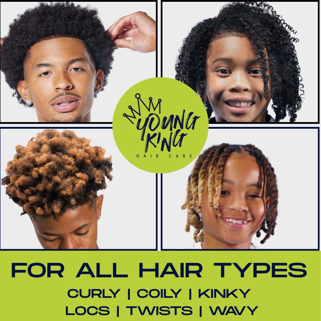 Young King Hair Care : convient aux cheveux 3A à 4C et à haute ou basse porosité.