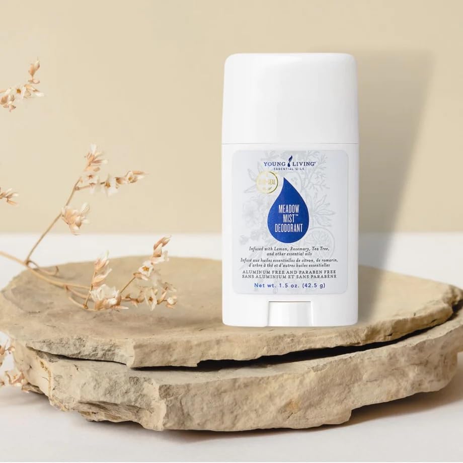 Young Living AromaGuard Meadow Mist deodorant box with branding