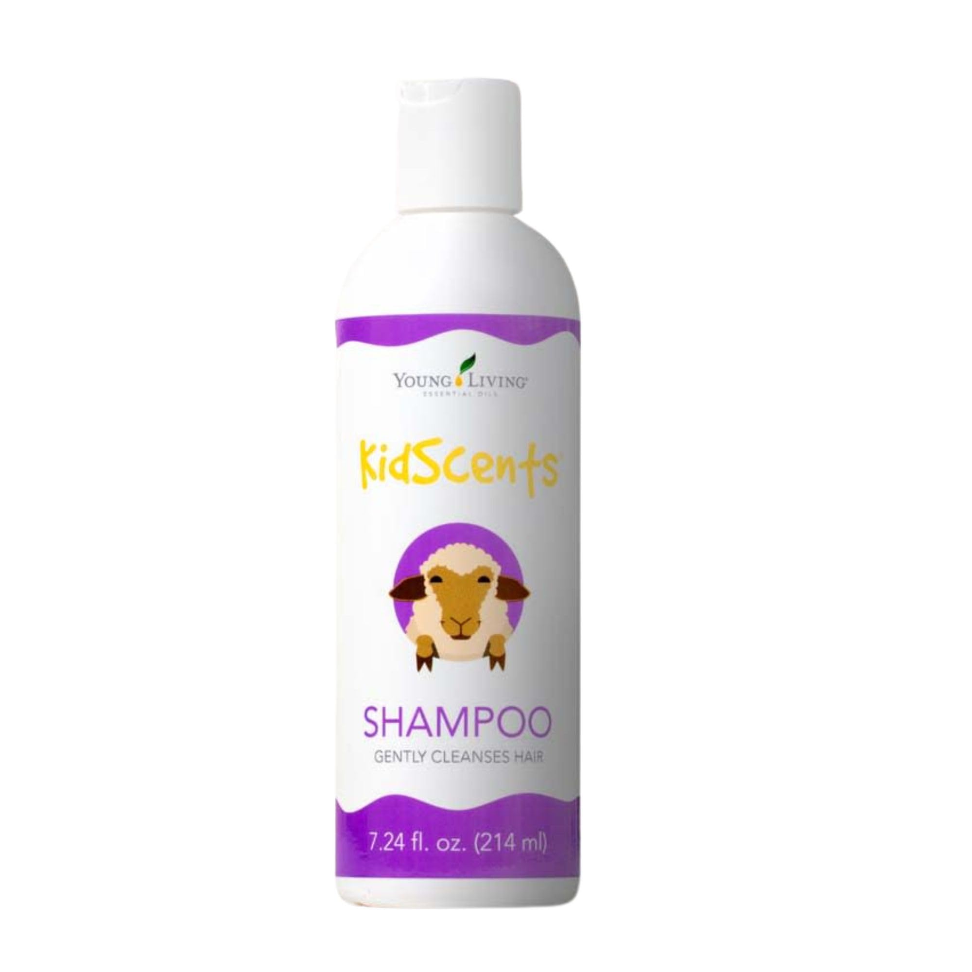 Young Living KidScents Shampoo bottle front shows gentle cleansing for kids.