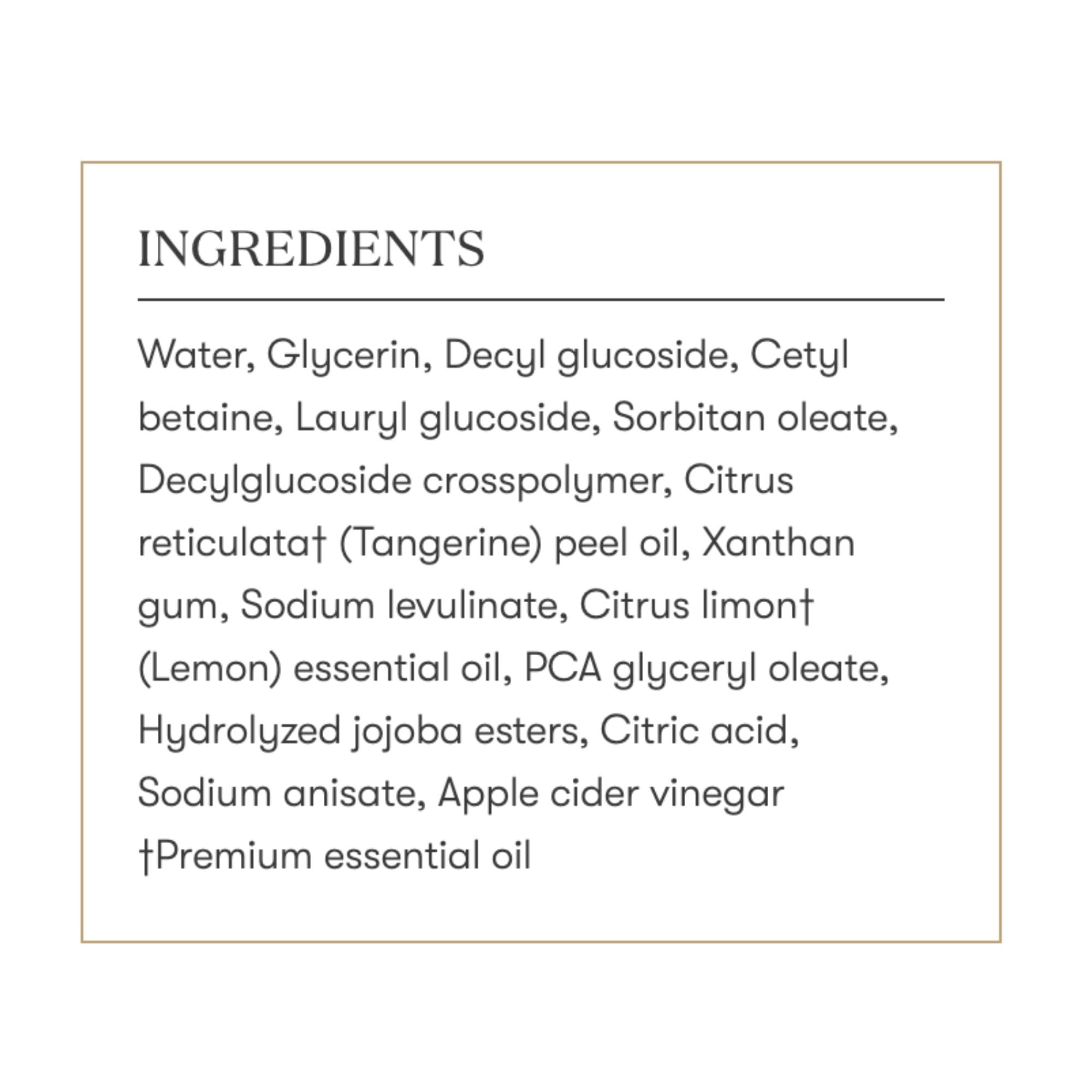 Young Living KidScents Shampoo back packaging close-up notes gentle care benefits.
