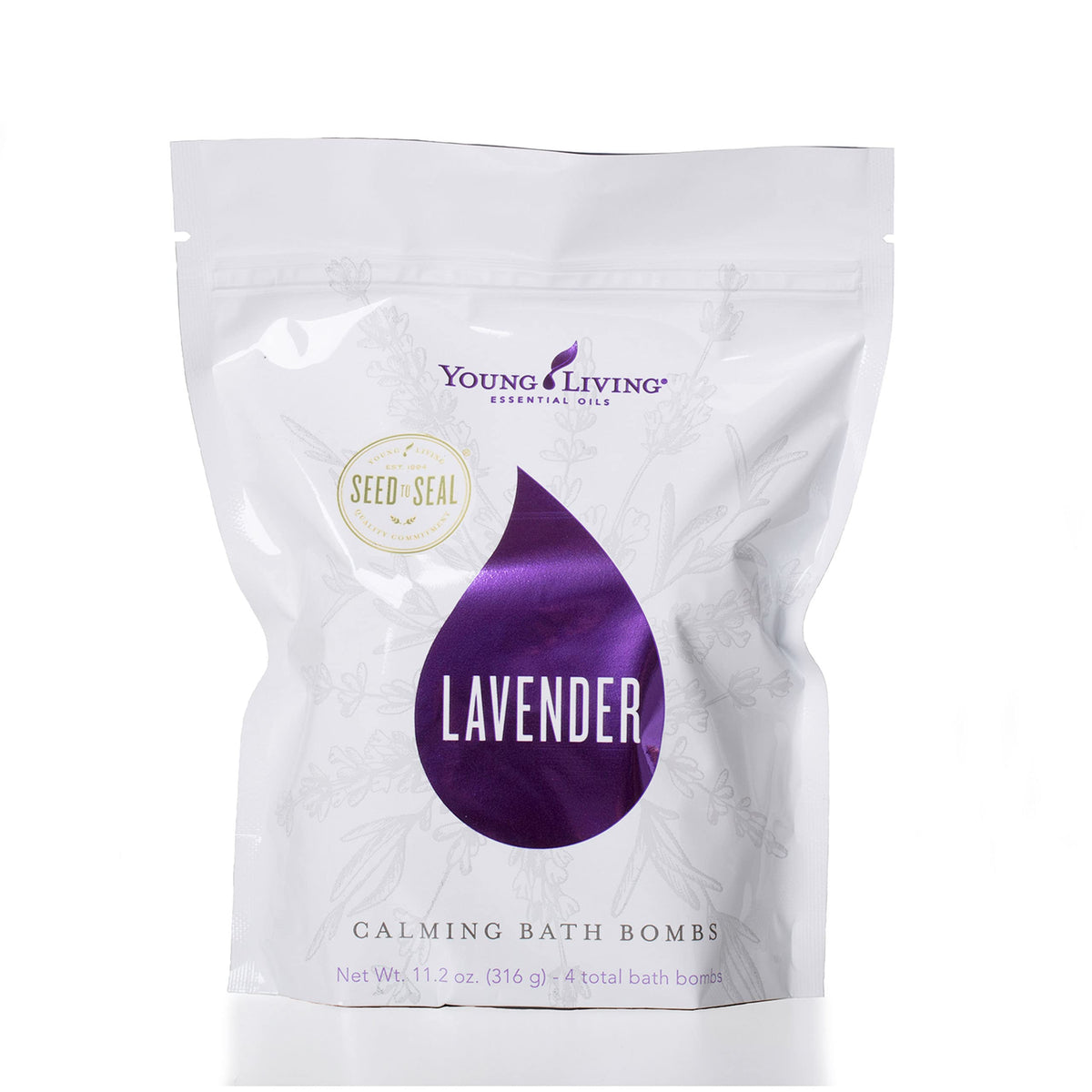 Young Living Lavender Calming Bath Bomb Pack offers a soothing, vegan bath treat.