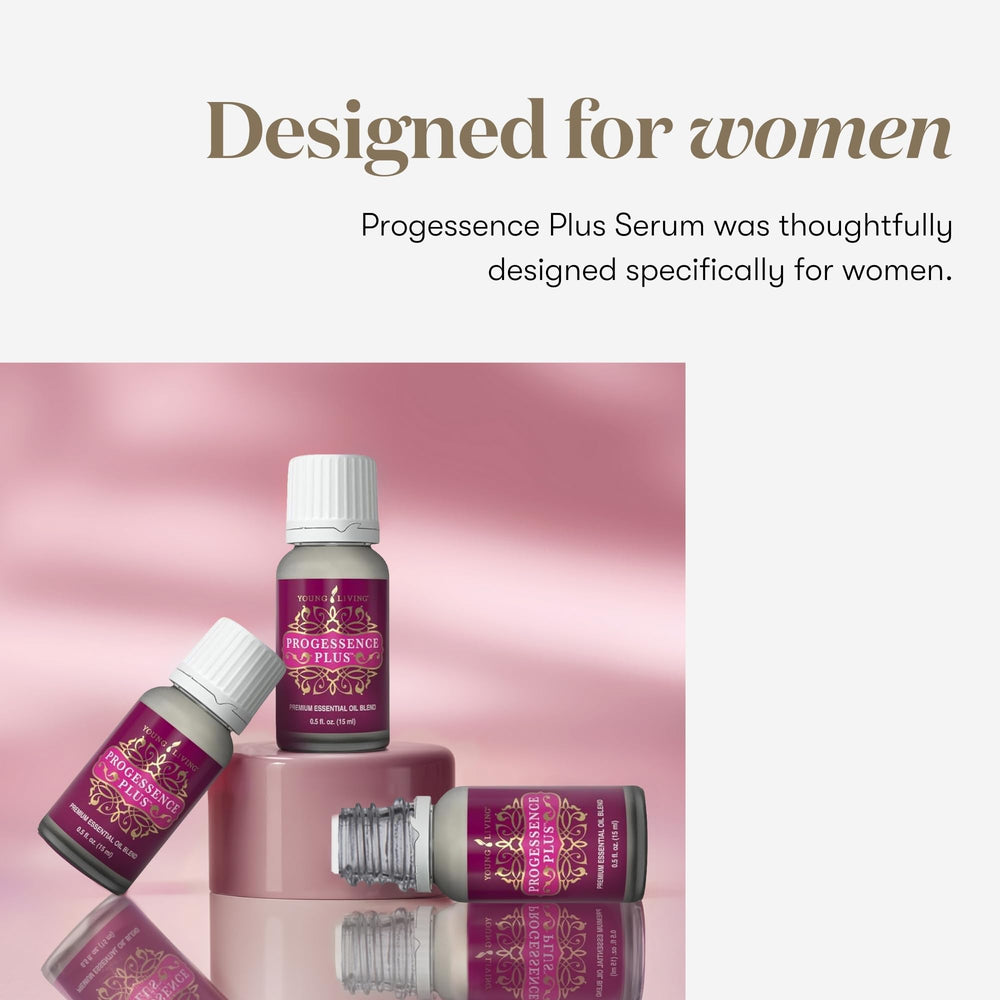 Progressence Serum by Young Living dropper ready for nightly skincare rituals.