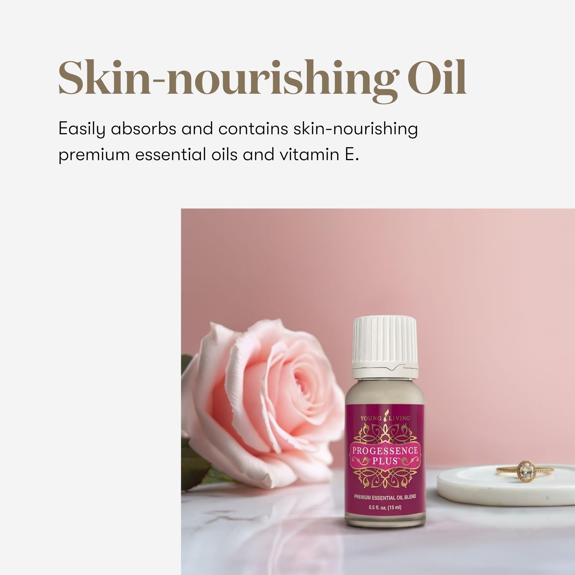Creamy Progressence Serum texture swatch indicating moisturizing feel.