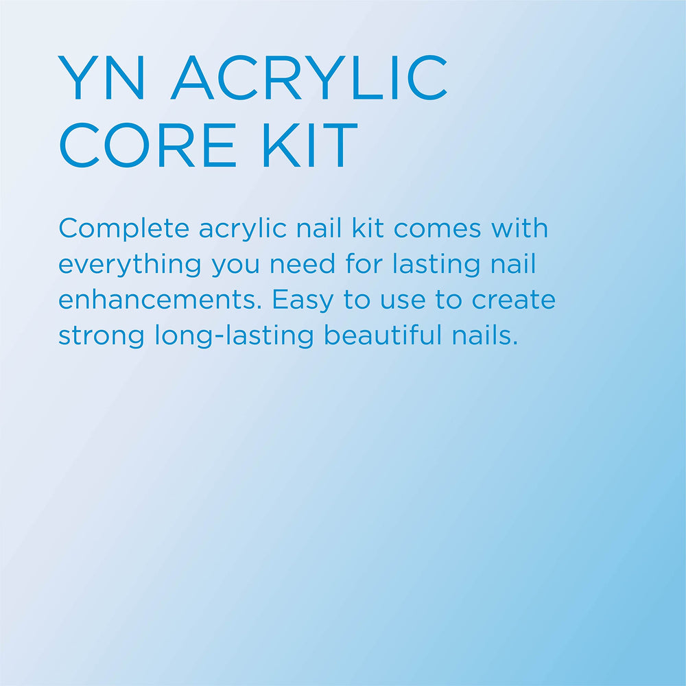 Young Nails acrylic powder bottle enabling seamless color blends for custom nail art.