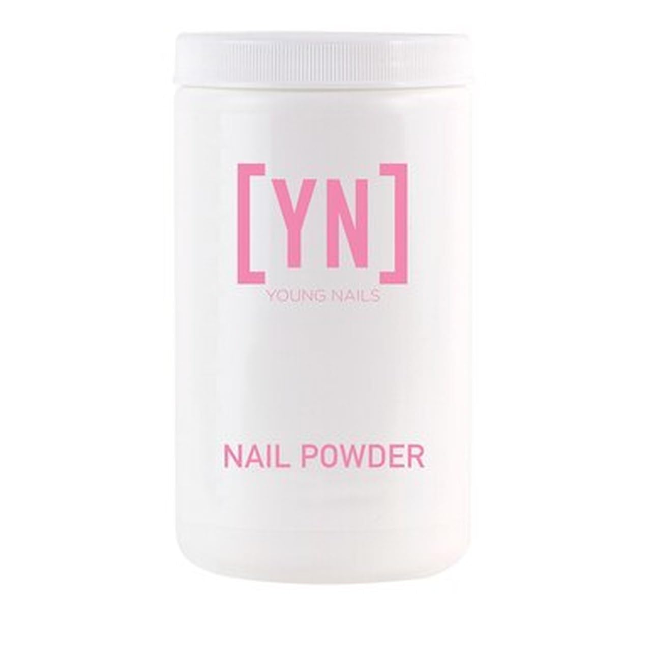 Young Nails acrylic powders cover close-up shows smooth blend for flawless nails.
