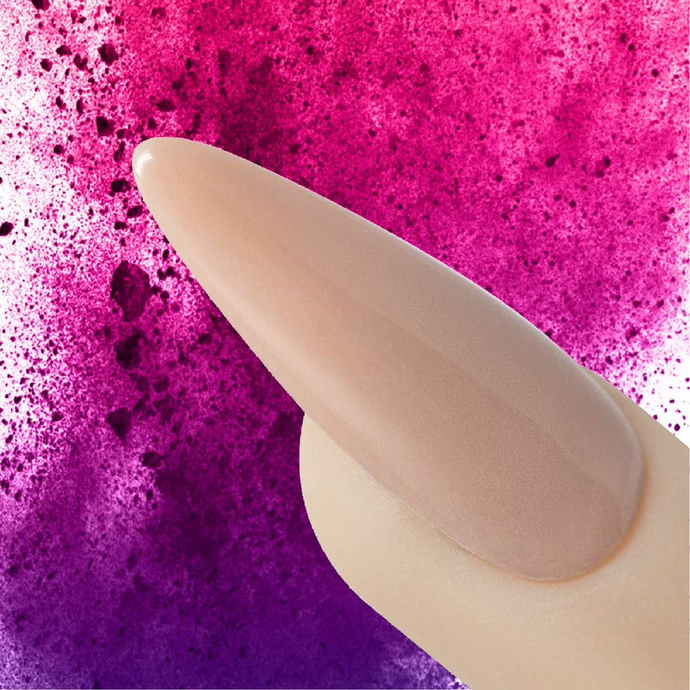 Young Nails self-leveling powder application creates a seamless surface with fewer adjustments.