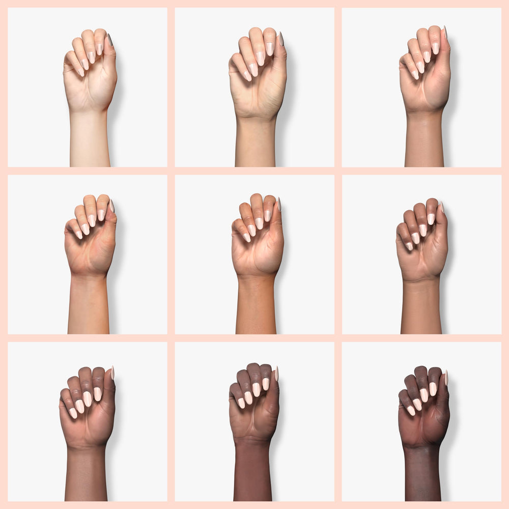 Young Nails acrylic powders in two shades provide natural camouflage for damaged nails.