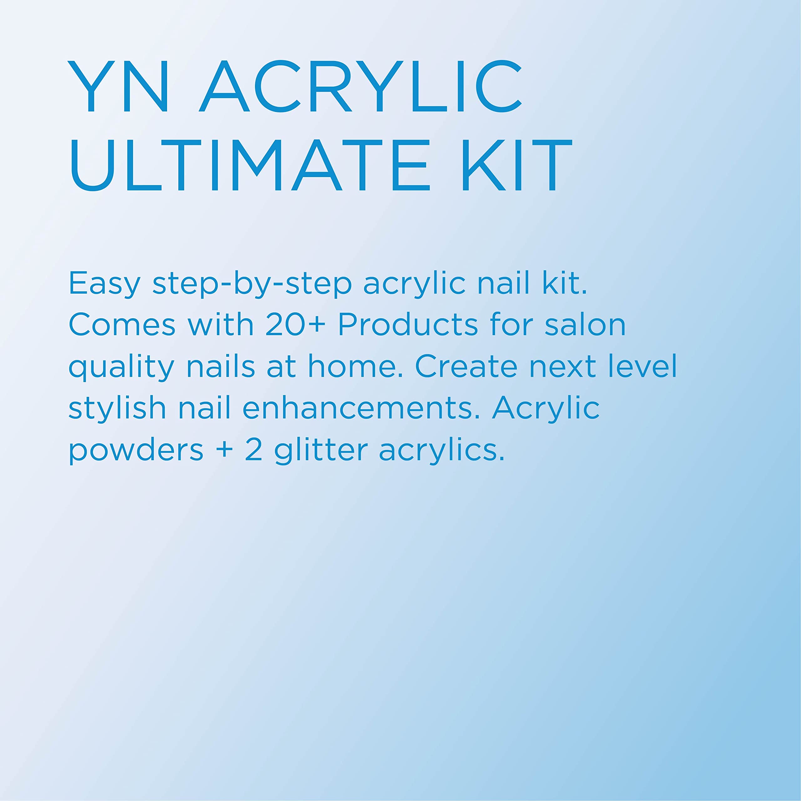 Young Nails Ultimate Pro Kit brushes and tools arranged for precise at-home nail design.