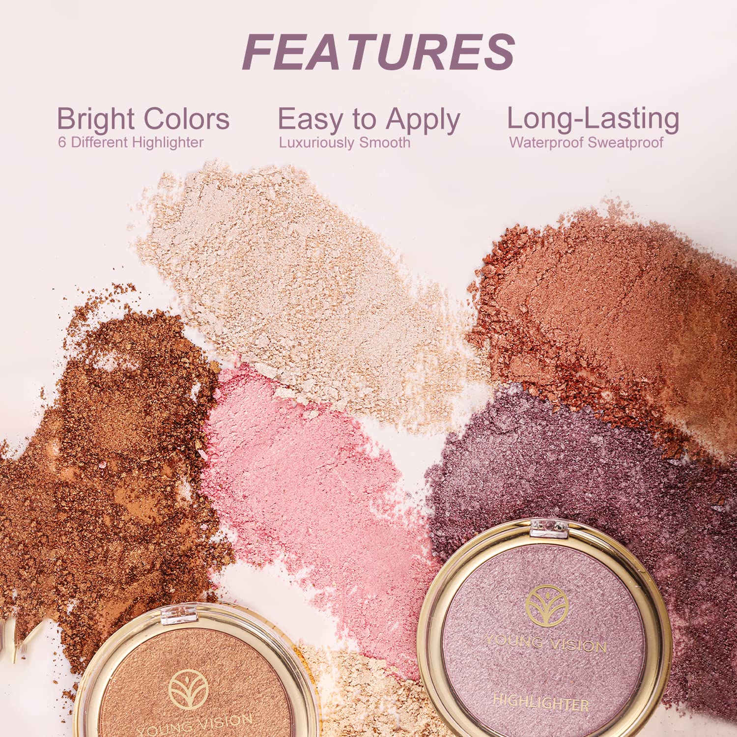 YOUNG VISION air-whipped powder glides on with feather-light diffusion.
