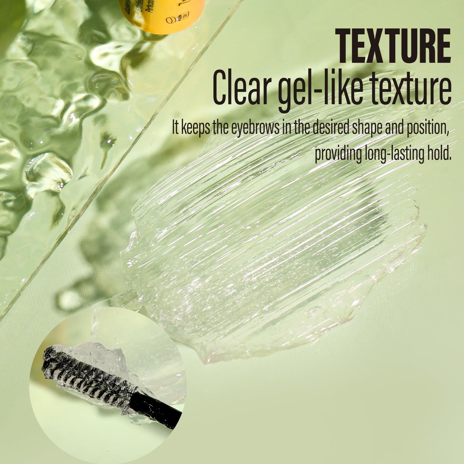 Clear waterproof YOUNG VISION brow gel maintains look in humidity