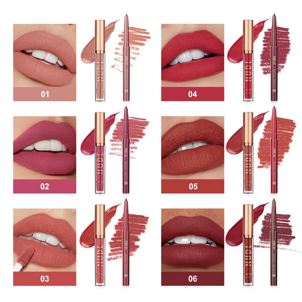 Young Vision lip liner precision edge creates a clean lip contour.