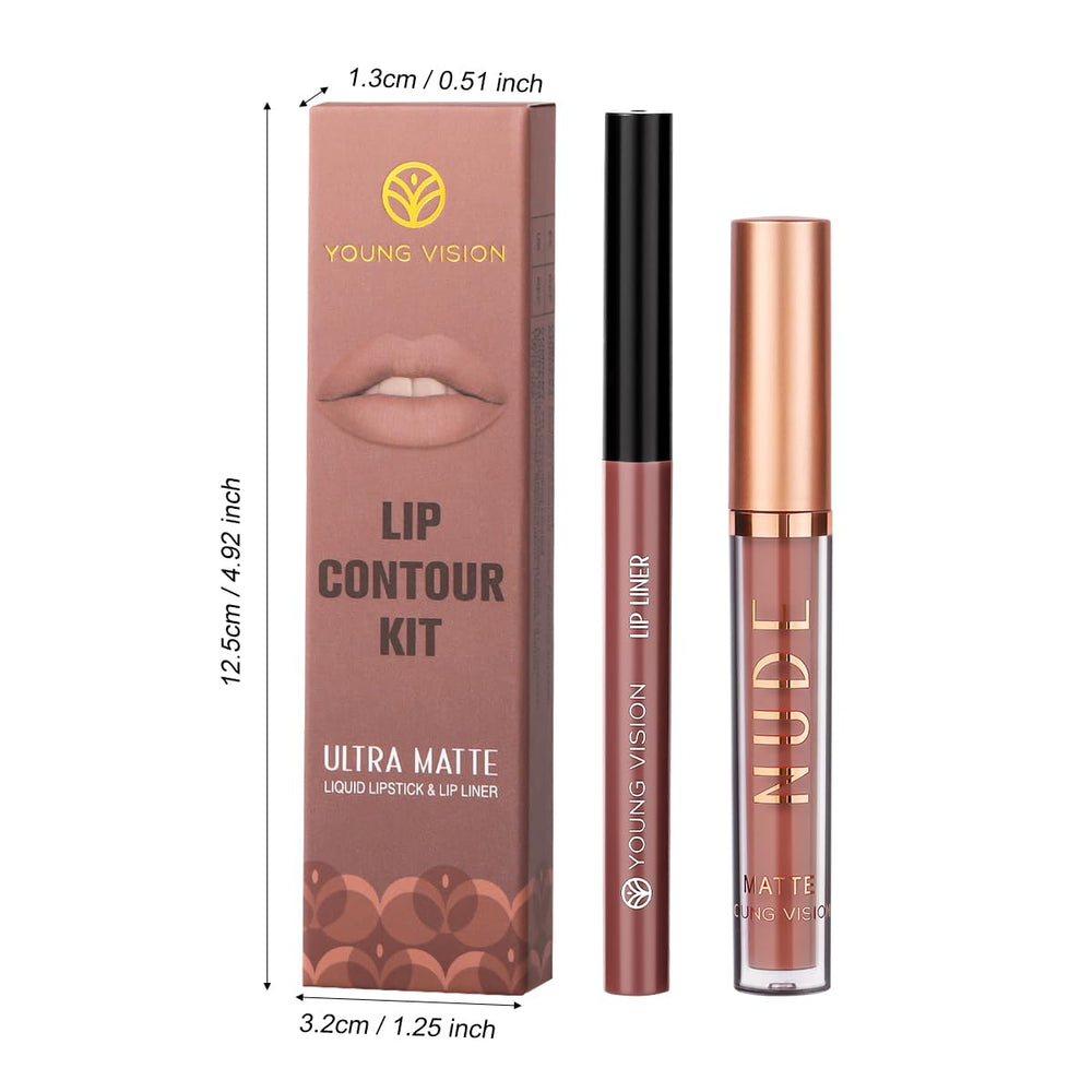 Young Vision waterproof lipstick swatches resist smudging throughout the day.