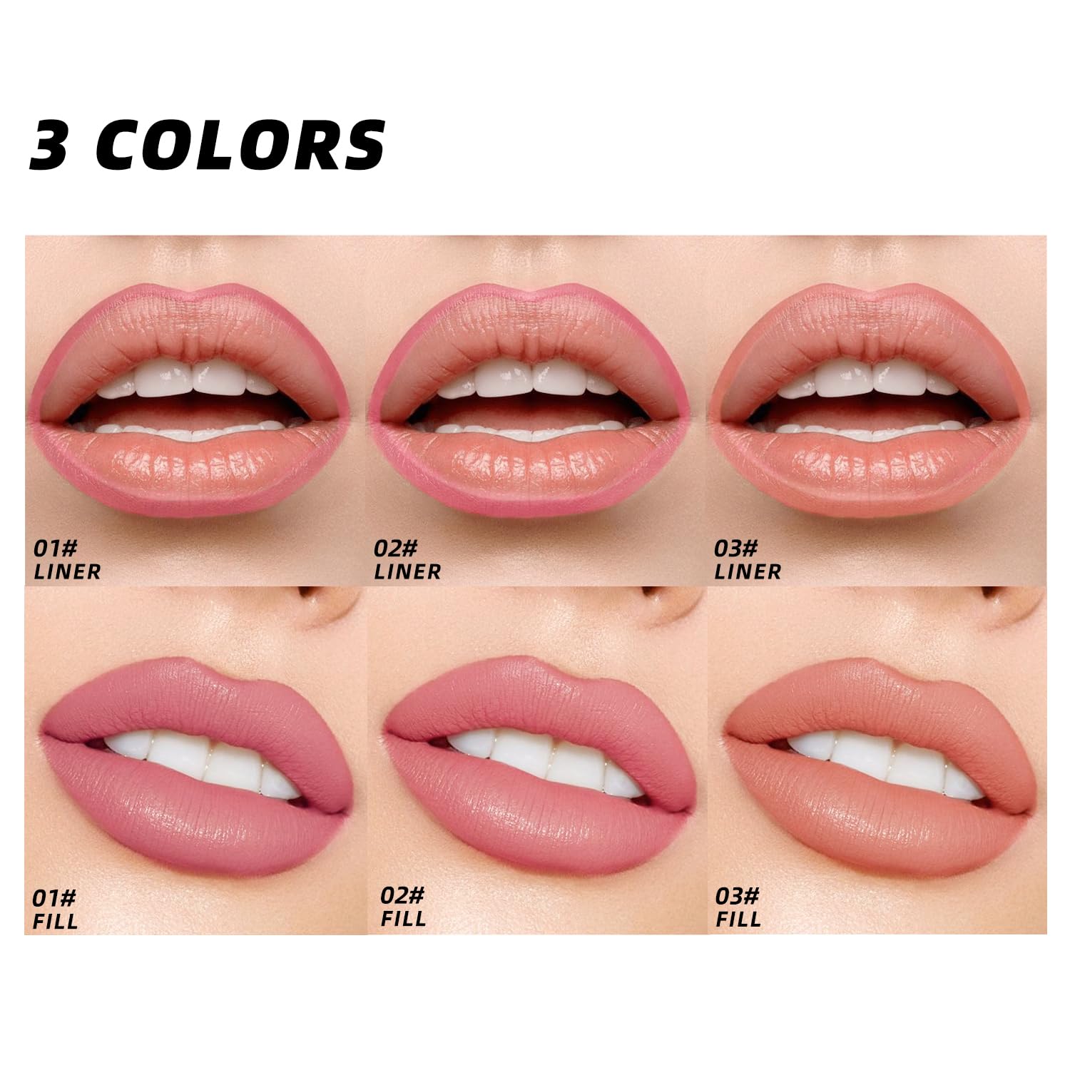 YOUNG VISION nude matte lip contour shade 02 for balanced looks.