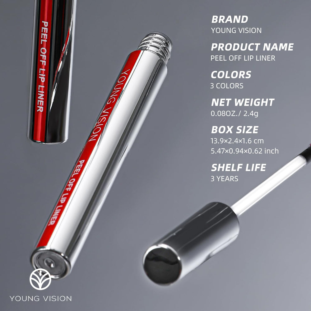 YOUNG VISION waterproof matte lip stain in travel-friendly tube.