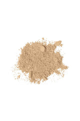 Youngblood Nateral Mineral Loose Foundation Tawnee texture close-up highlights breathable, weightless feel.