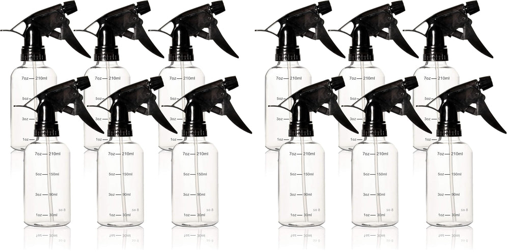 Youngever 12-pack 8oz spray bottles ready for versatile home use.