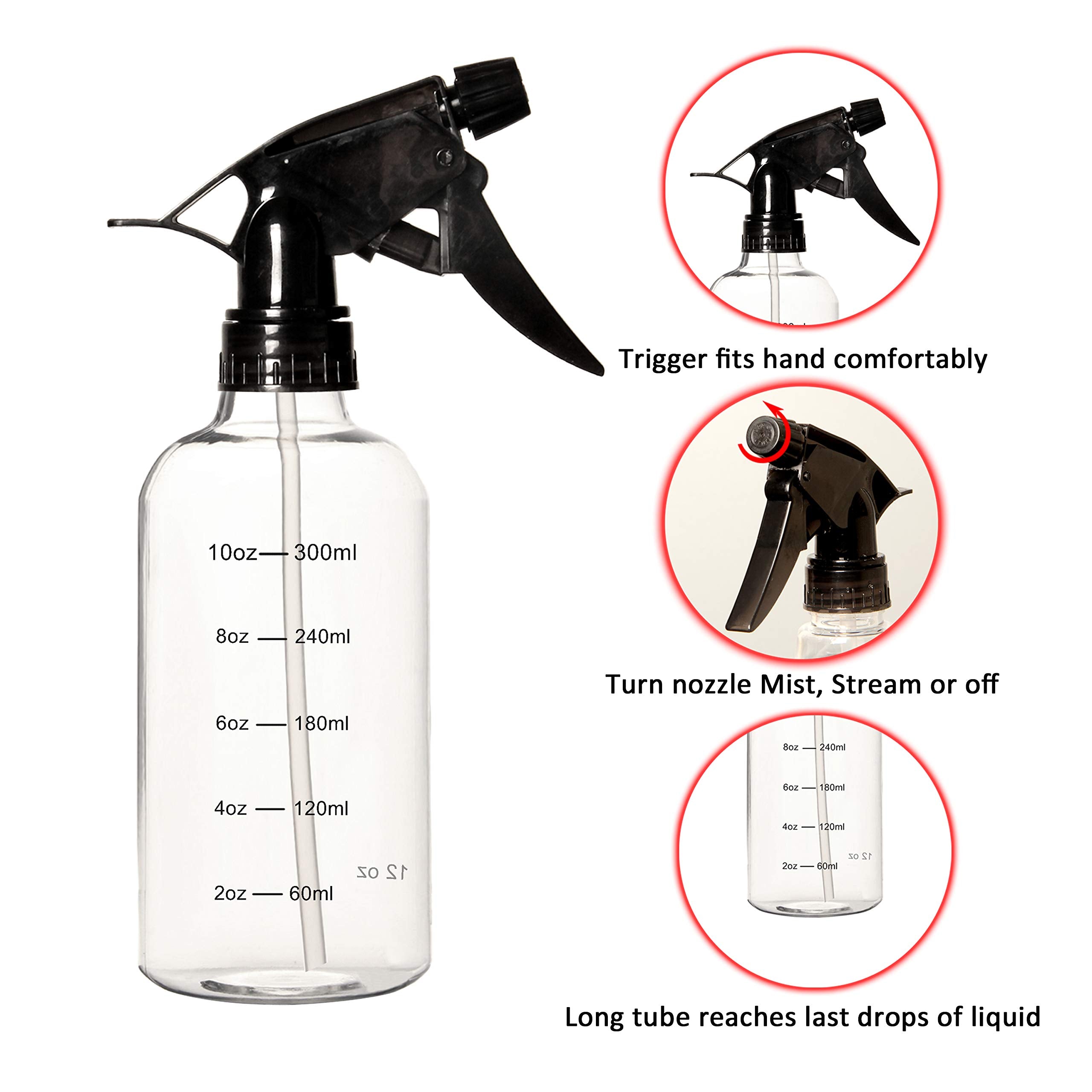 Youngever three-mode sprayer with Off, Stream, and Mist settings.