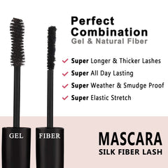 Youngfocus 3D Silk Fiber Mascara brush tip enables controlled lash coating