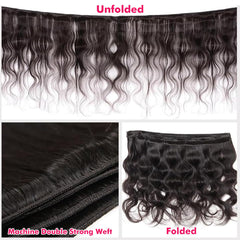 Youngirl body wave 22-inch bundles deliver dramatic length and buoyant curl.