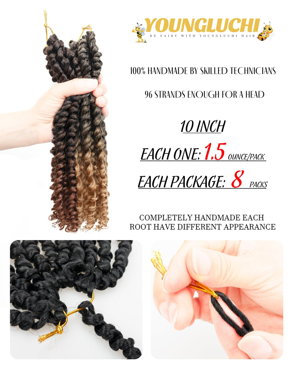 YoungLuchi six-pack color mix 1B, T27, and T30 for versatile styling.