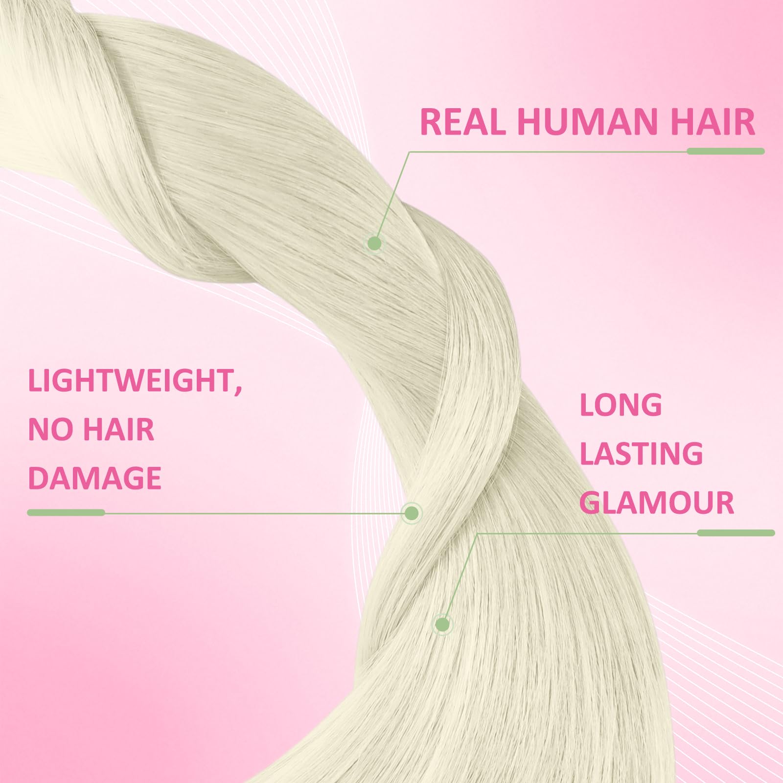 YoungSee platinum blonde color swatch for precise shade matching