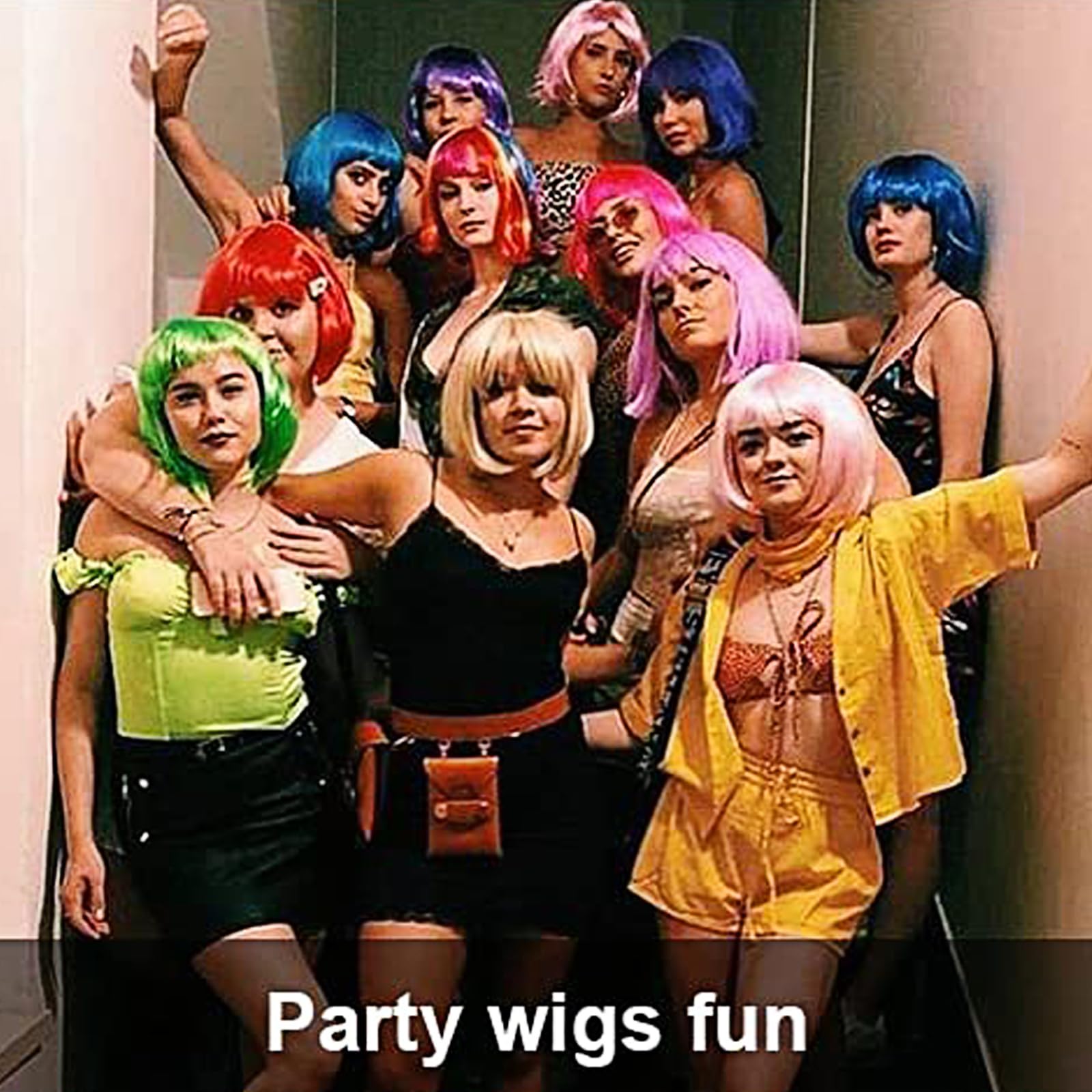 YOUNIGA blue bob wig everyday style for fashion-forward days