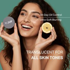 Y'OUR HD-Perfect Matte Powder delivering 24h oil control in action.