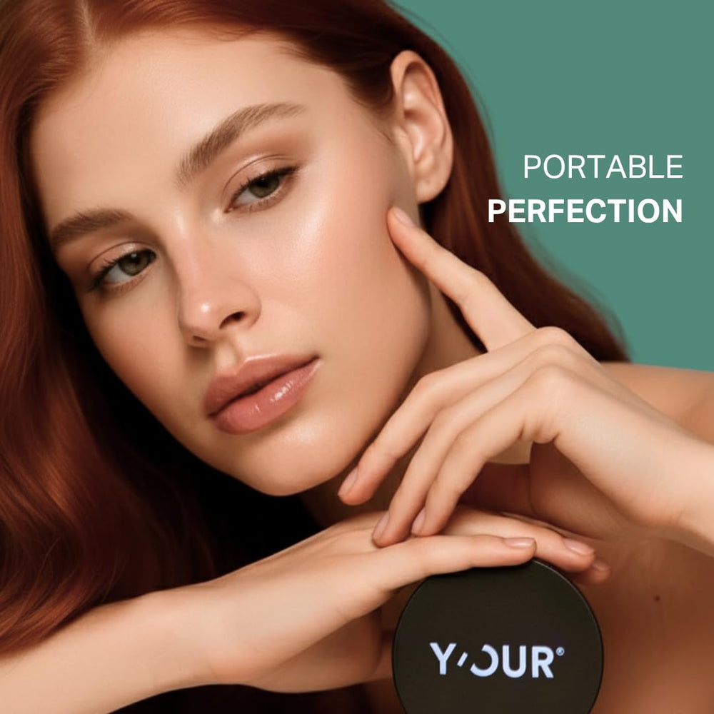 Y'OUR HD-Perfect Matte Powder translucent shade adapts to skin tones.