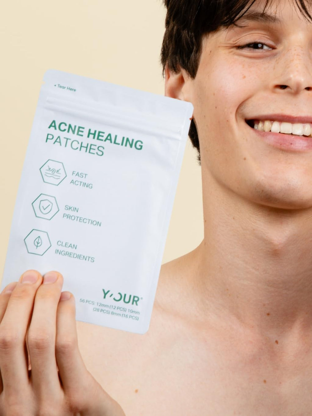 Y'OUR patches are fragrance-free and hypoallergenic for sensitive skin types.