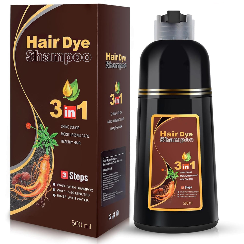 YOURTONE brown hair dye shampoo bottle for at-home color and scalp hydration