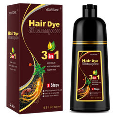 YOURTONE Chestnut Brown hair dye shampoo lather for even color and gentle cleansing