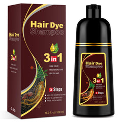 YourTone coffee hair dye shampoo apply foam for quick color and even coverage