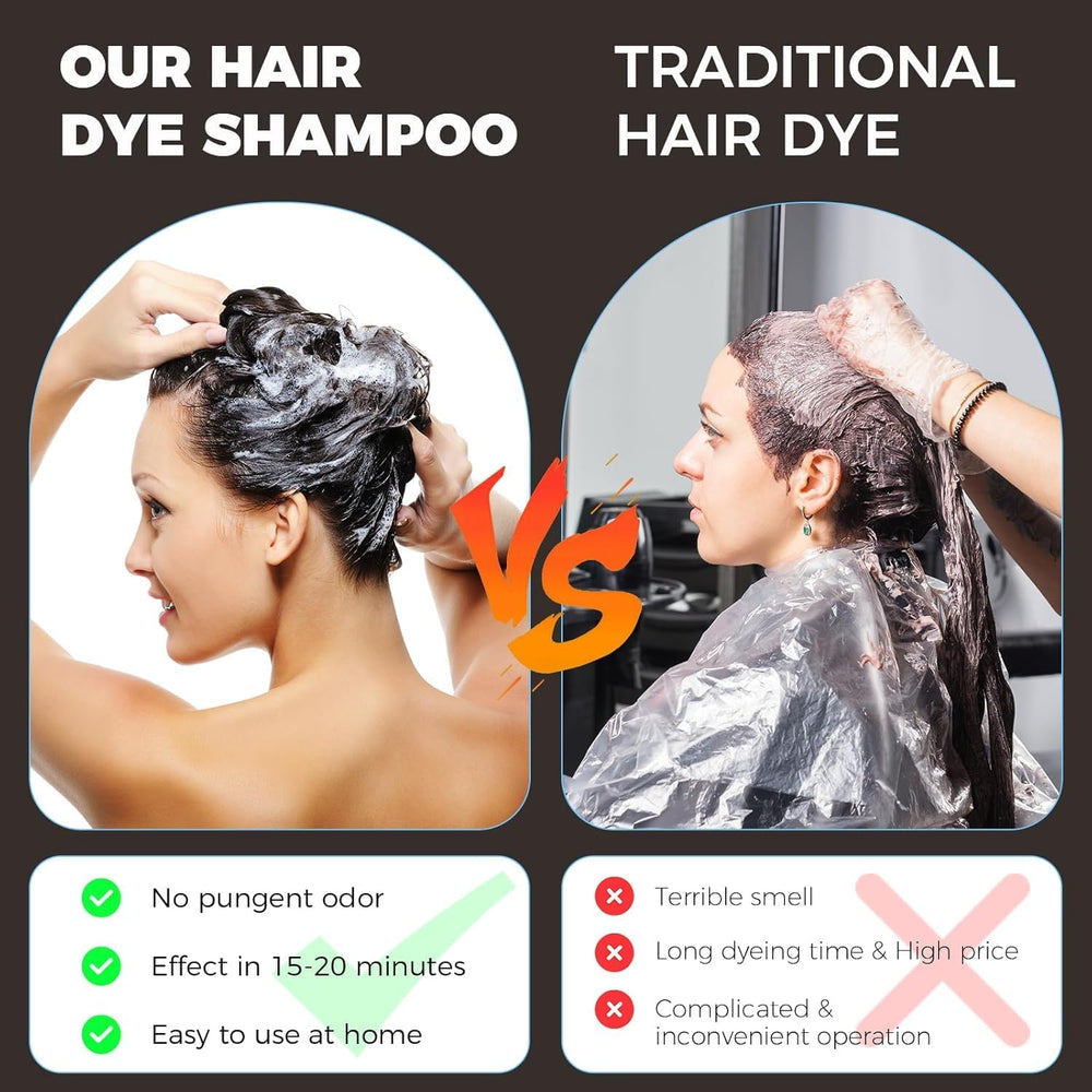 YOURTONE gray hair coverage illustration showing refreshed look